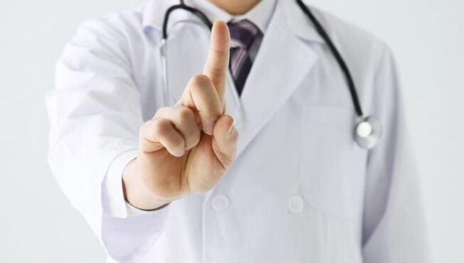 diagnóstico de parasitas por um médico